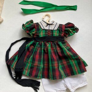 American Girl  Pleasant Company Addy Tartan Plaid Christmas Dress - RET
